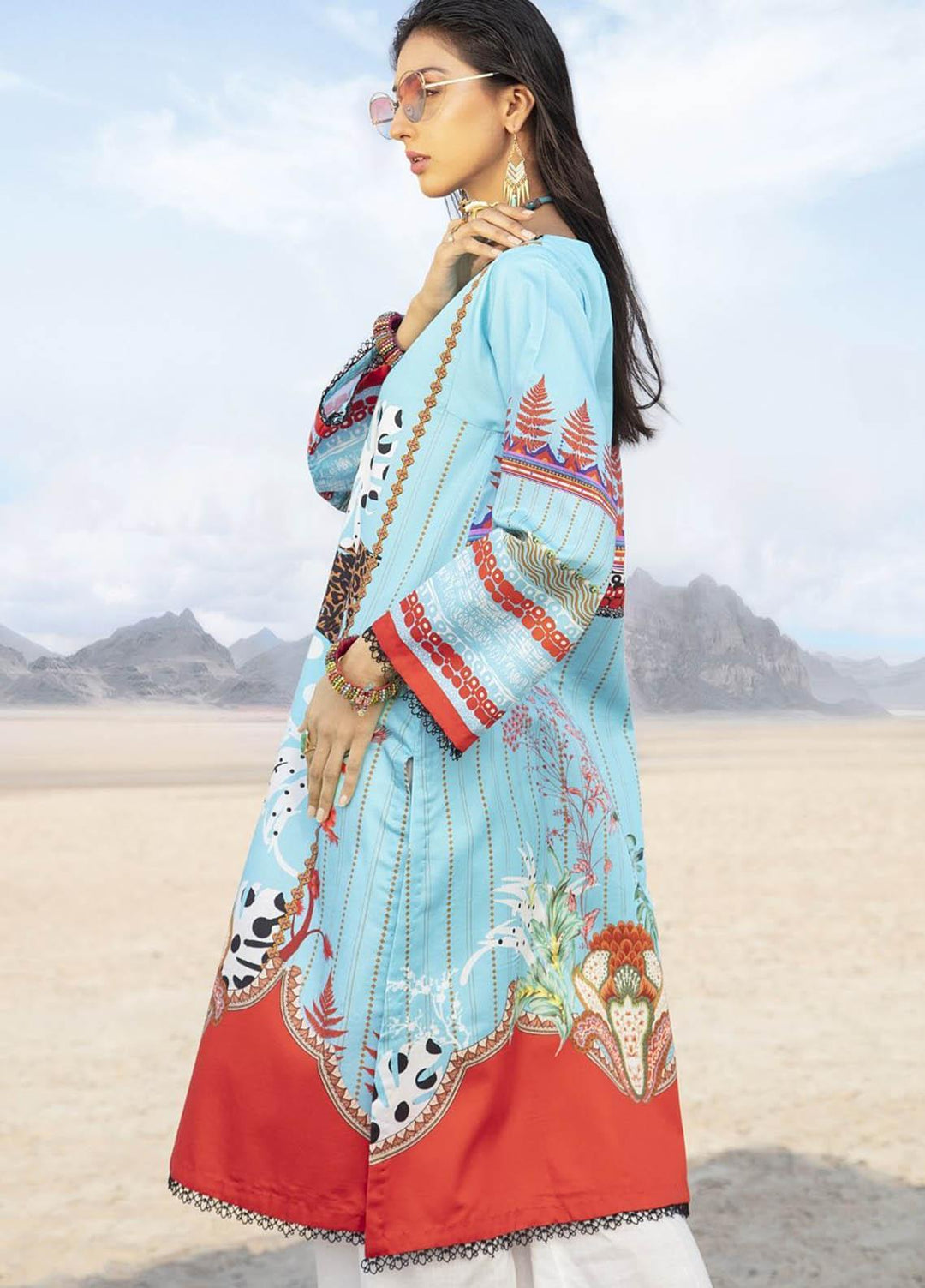 Ittehad Textiles Printed Cotton Satin  Unstitched Kurties IT21CS CS-ZARAM - Summer Collection