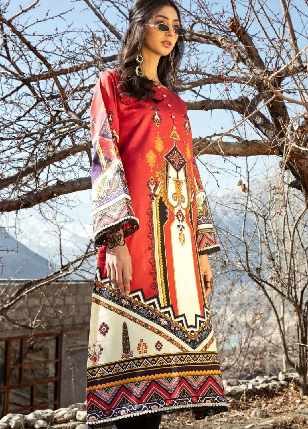 Ittehad Textiles Printed Cotton Satin  Unstitched Kurties IT21CS CS-ZARKA - Summer Collection