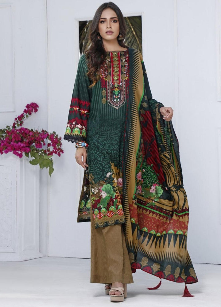Ittehad Textiles Printed Lawn Suits Unstitched 3 Piece IT21CL LF-CL-21101A - Summer Collection
