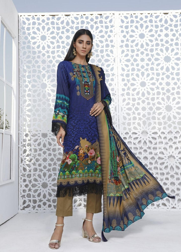 Ittehad Textiles Printed Lawn Suits Unstitched 3 Piece IT21CL LF-CL-21101B - Summer Collection