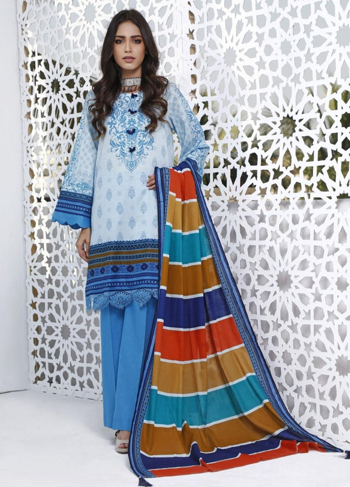 Ittehad Textiles Printed Lawn Suits Unstitched 3 Piece IT21CL LF-CL-21103B - Summer Collection