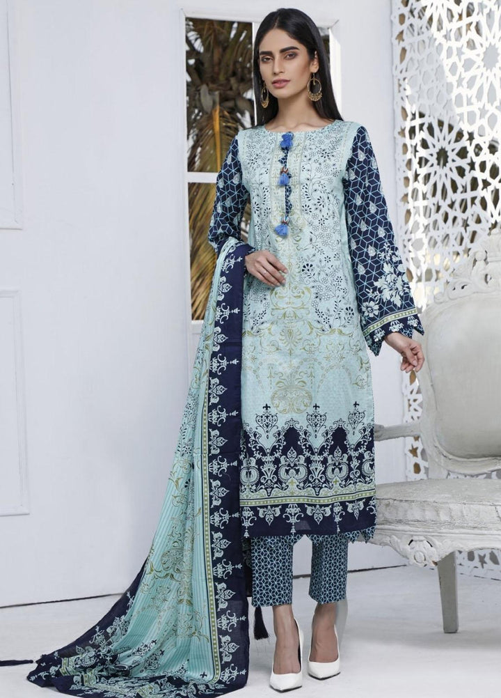 Ittehad Textiles Printed Lawn Suits Unstitched 3 Piece IT21CL LF-CL-21104A - Summer Collection