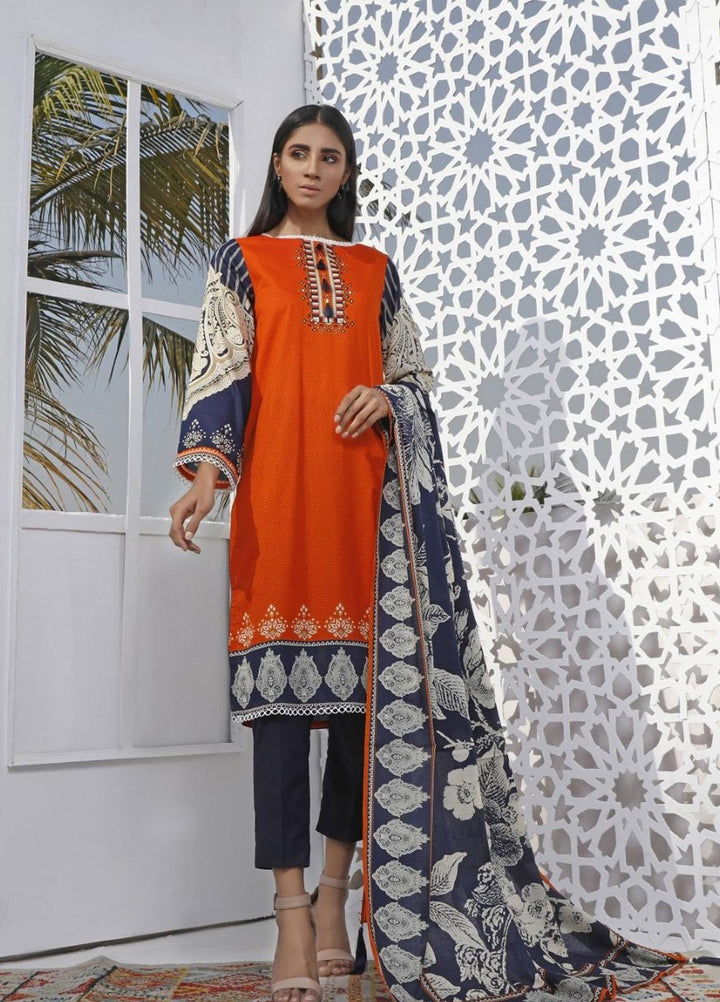 Ittehad Textiles Printed Lawn Suits Unstitched 3 Piece IT21CL LF-CL-21105A - Summer Collection