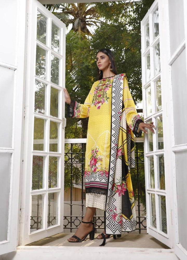 Ittehad Textiles Printed Lawn Suits Unstitched 3 Piece IT21CL LF-CL-21106A - Summer Collection