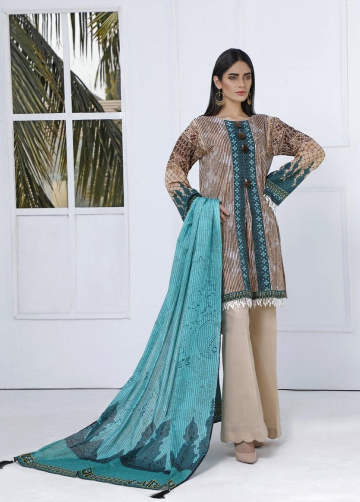 Ittehad Textiles Printed Lawn Suits Unstitched 3 Piece IT21CL LF-CL-21111B - Summer Collection