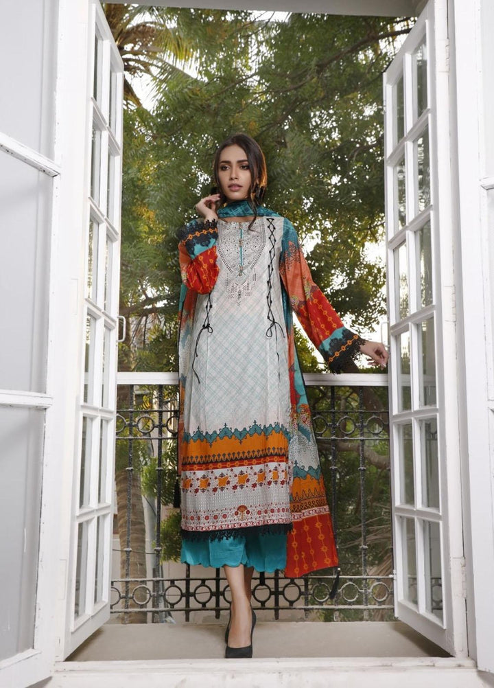 Ittehad Textiles Printed Lawn Suits Unstitched 3 Piece IT21CL LF-CL-21112B - Summer Collection
