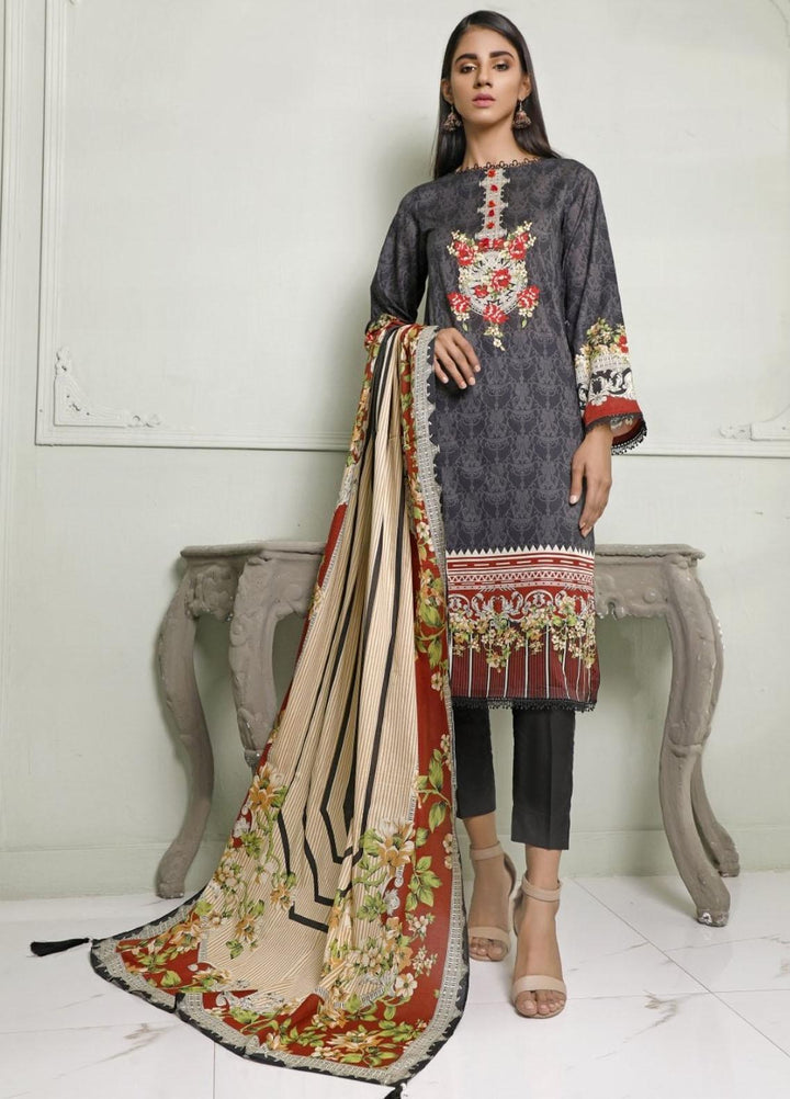 Ittehad Textiles Printed Lawn Suits Unstitched 3 Piece IT21CL LF-CL-21113B - Summer Collection