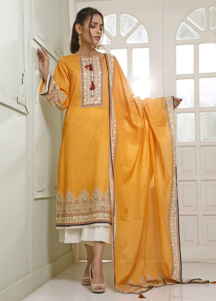Ittehad Textiles Printed Lawn Suits Unstitched 3 Piece IT21CL LF-CL-21114A - Summer Collection