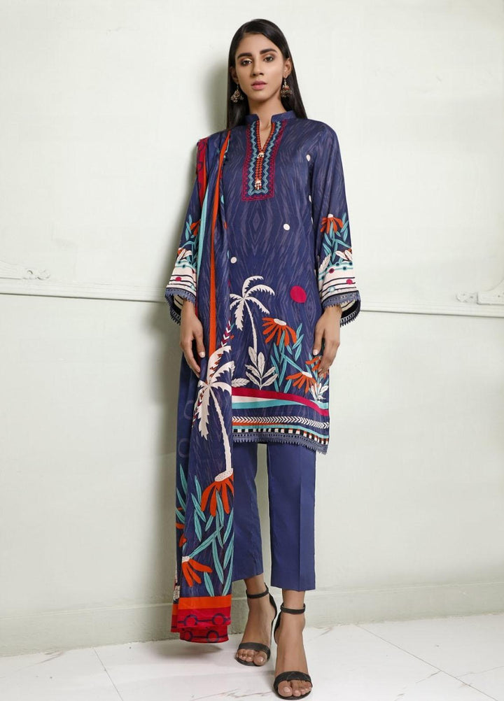 Ittehad Textiles Printed Lawn Suits Unstitched 3 Piece IT21CL LF-CL-21116B - Summer Collection