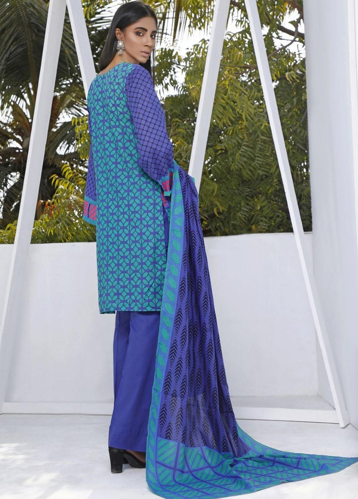 Ittehad Textiles Printed Lawn Suits Unstitched 3 Piece IT21CL LF-CL-21117A - Summer Collection