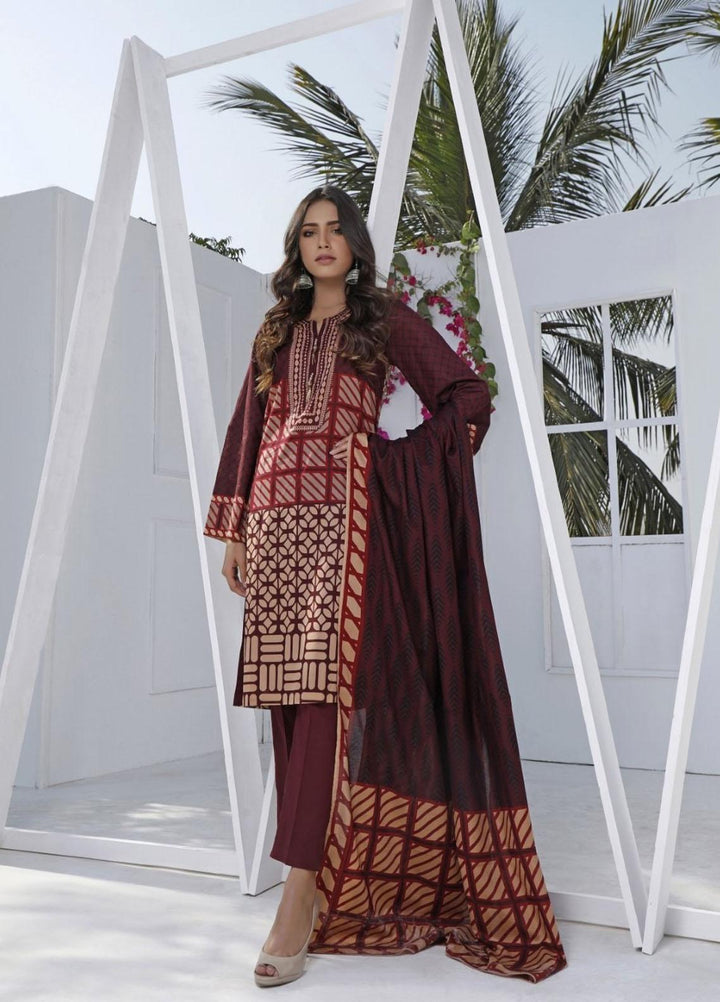 Ittehad Textiles Printed Lawn Suits Unstitched 3 Piece IT21CL LF-CL-21117B - Summer Collection