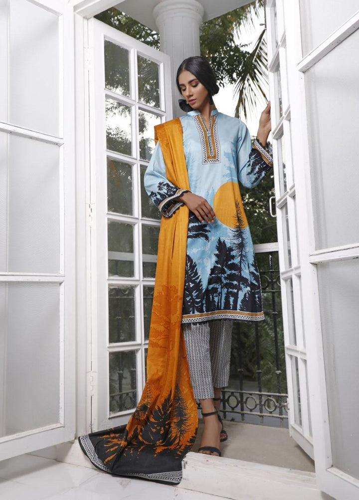 Ittehad Textiles Printed Lawn Suits Unstitched 3 Piece IT21CL LF-CL-21118A - Summer Collection