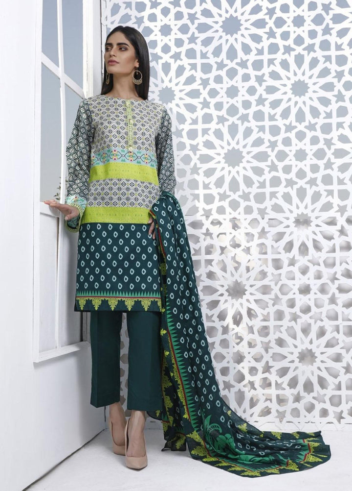Ittehad Textiles Printed Lawn Suits Unstitched 3 Piece IT21CL LF-CL-21120B - Summer Collection