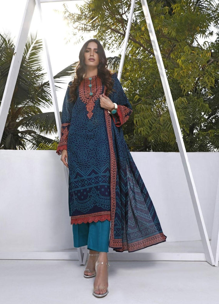 Ittehad Textiles Printed Lawn Suits Unstitched 3 Piece IT21CL LF-CL-21122B - Summer Collection