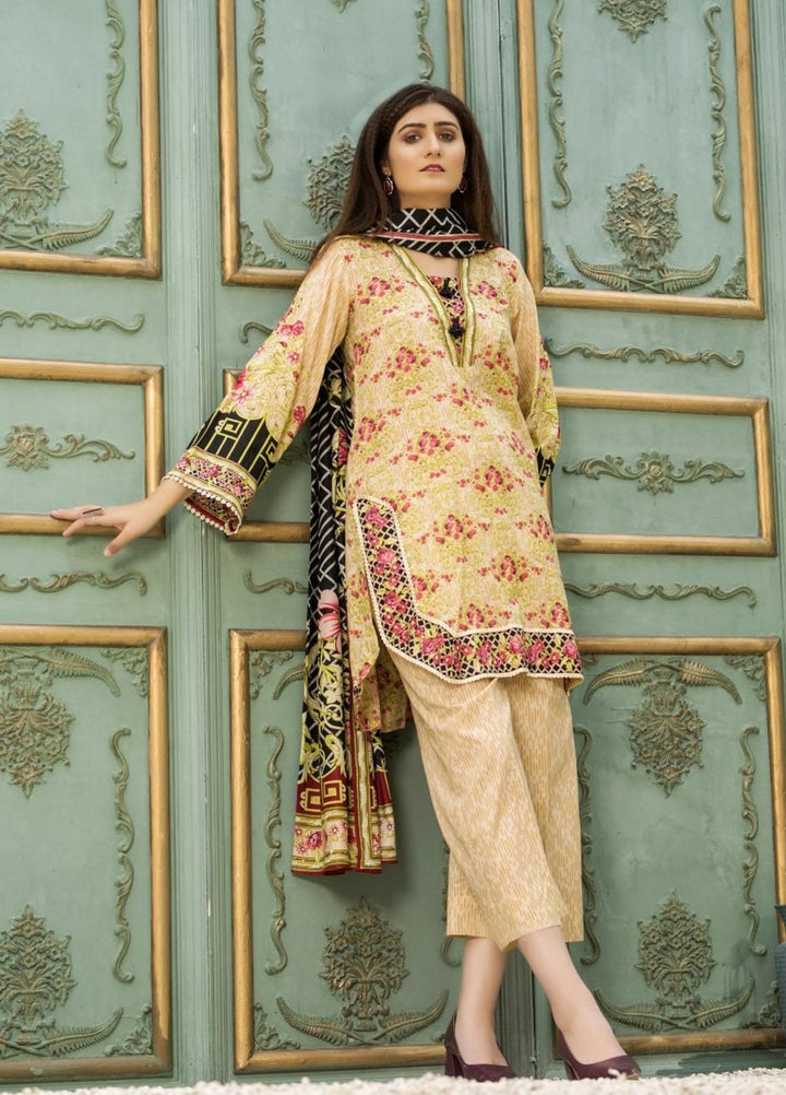 Ittehad Textiles Printed Lawn Suits Unstitched 3 Piece IT21CL LF-CL-21123A - Summer Collection