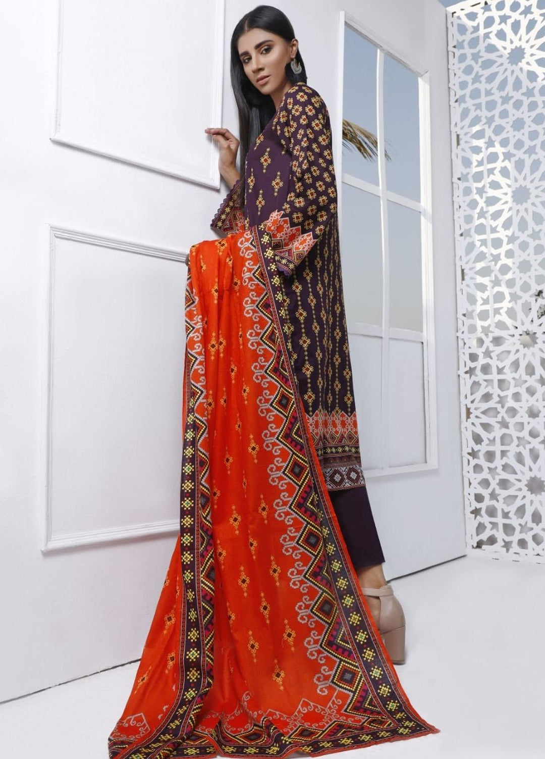 Ittehad Textiles Printed Lawn Suits Unstitched 3 Piece IT21CL LF-CL-21124A - Summer Collection