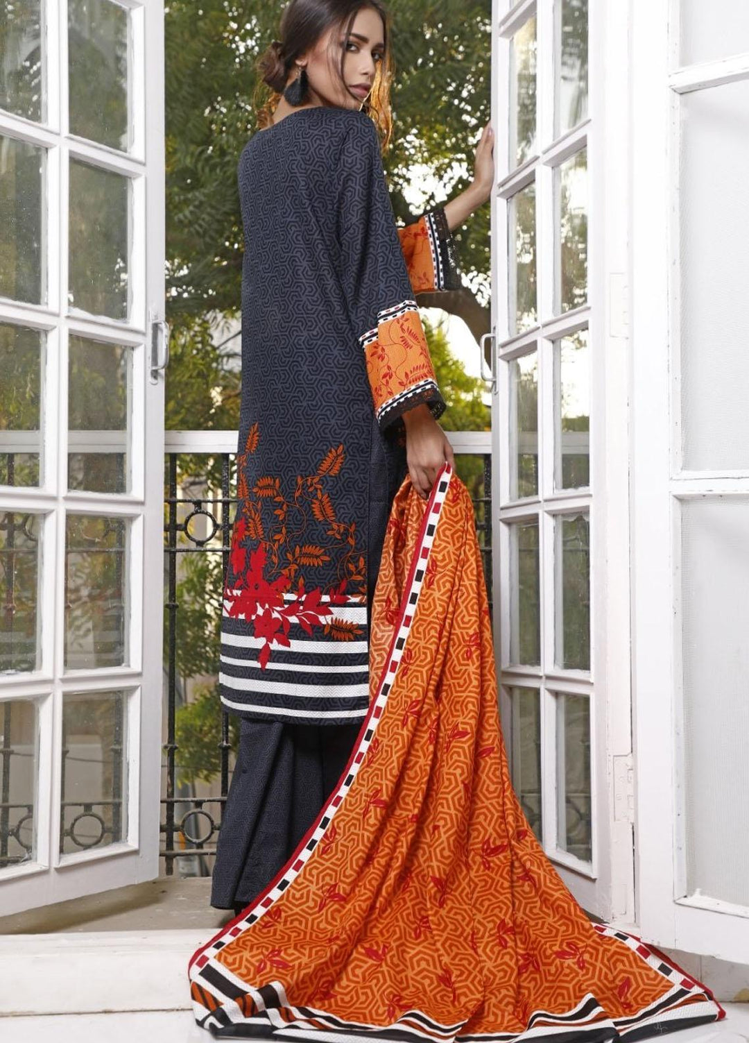 Ittehad Textiles Printed Lawn Suits Unstitched 3 Piece IT21CL LF-CL-21125B - Summer Collection