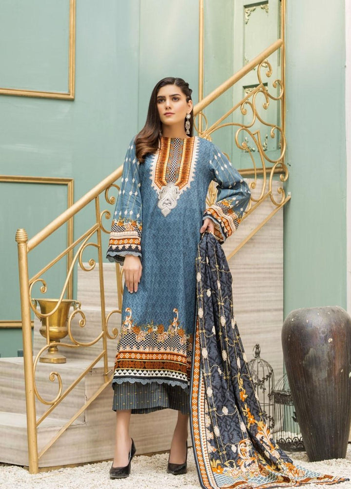 Ittehad Textiles Printed Lawn Suits Unstitched 3 Piece IT21CL LF-CL-21126B - Summer Collection