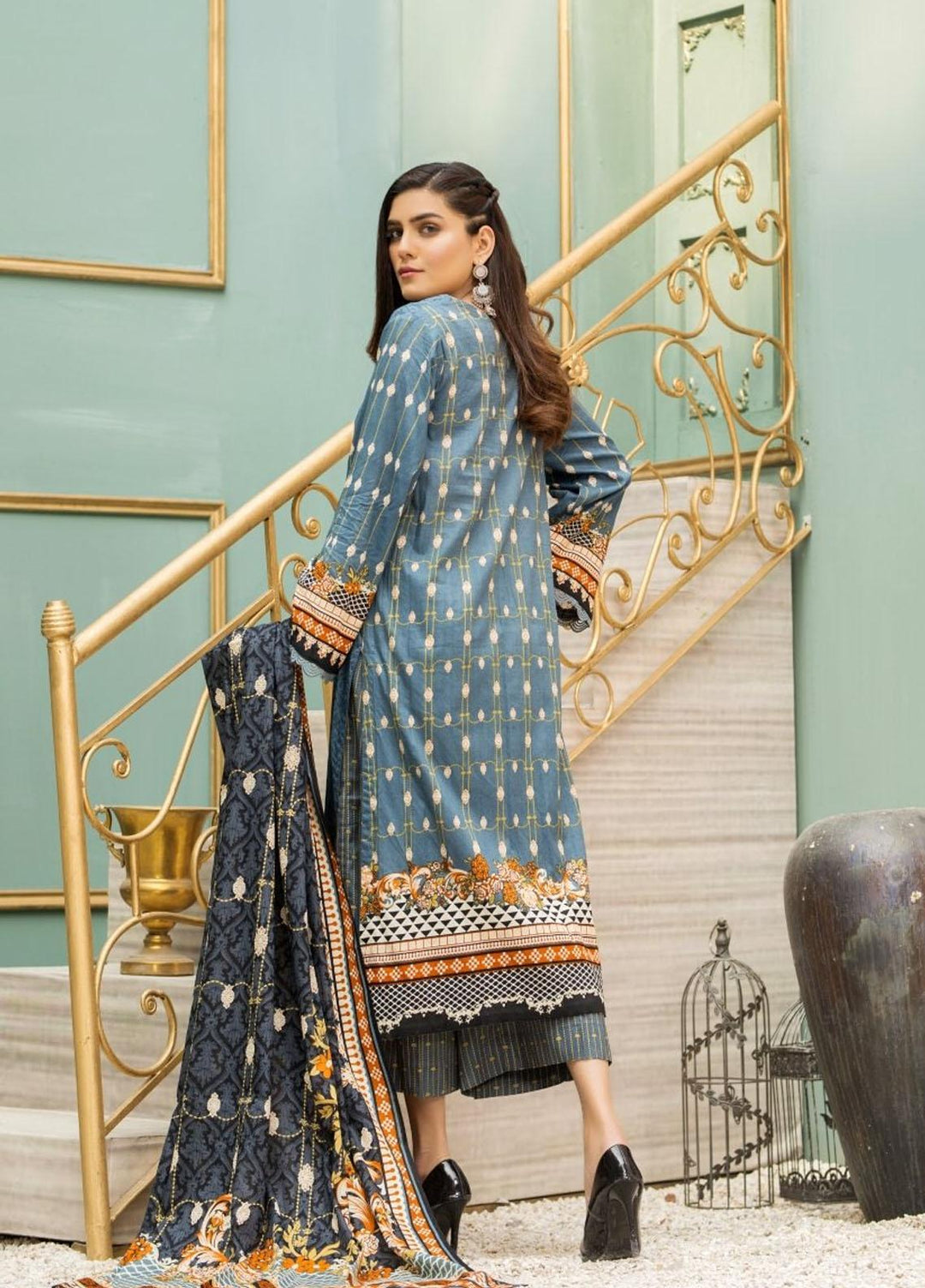 Ittehad Textiles Printed Lawn Suits Unstitched 3 Piece IT21CL LF-CL-21126B - Summer Collection