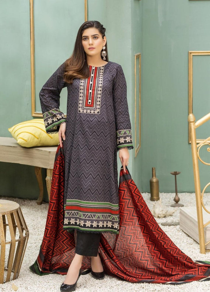 Ittehad Textiles Printed Lawn Suits Unstitched 3 Piece IT21CL LF-CL-21128A - Summer Collection