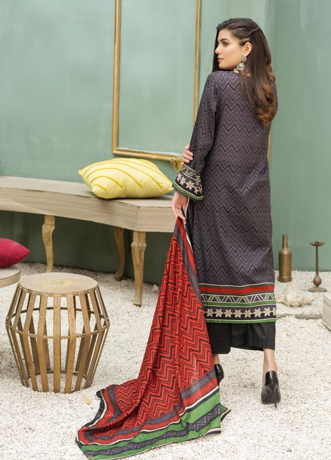 Ittehad Textiles Printed Lawn Suits Unstitched 3 Piece IT21CL LF-CL-21128A - Summer Collection