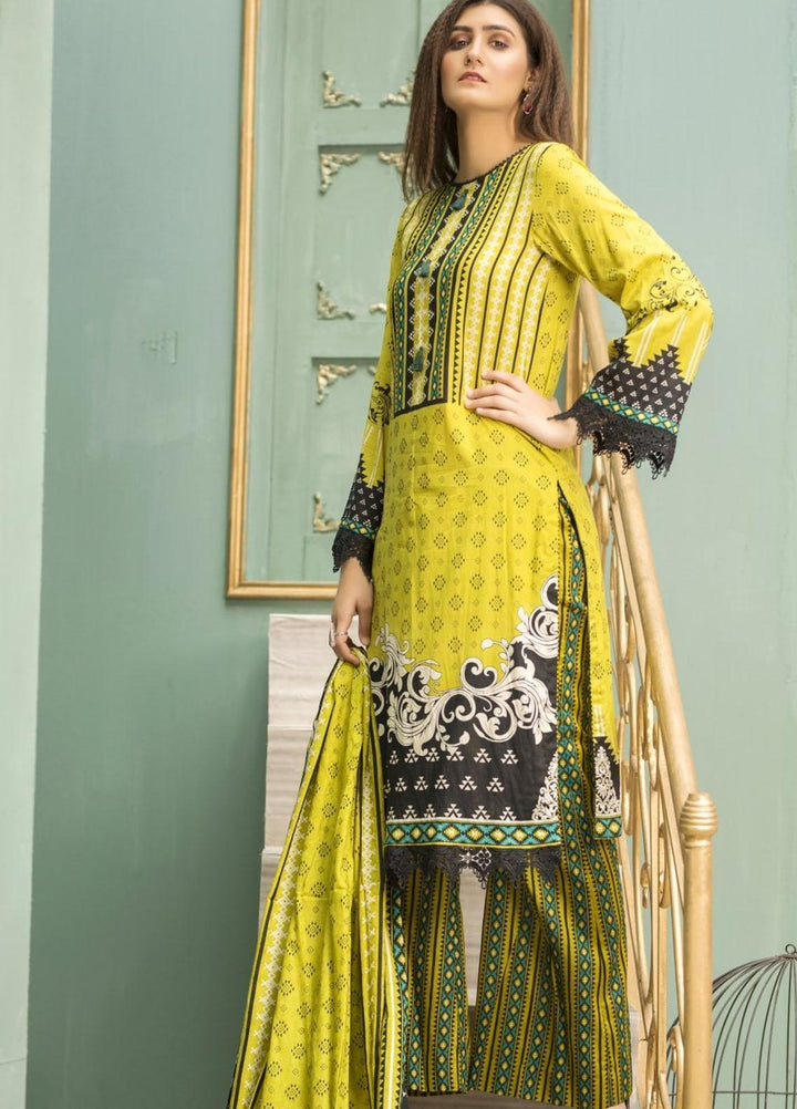 Ittehad Textiles Printed Lawn Suits Unstitched 3 Piece IT21CL LF-CL-21129A - Summer Collection