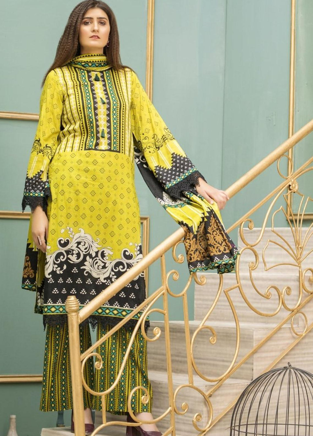 Ittehad Textiles Printed Lawn Suits Unstitched 3 Piece IT21CL LF-CL-21129A - Summer Collection