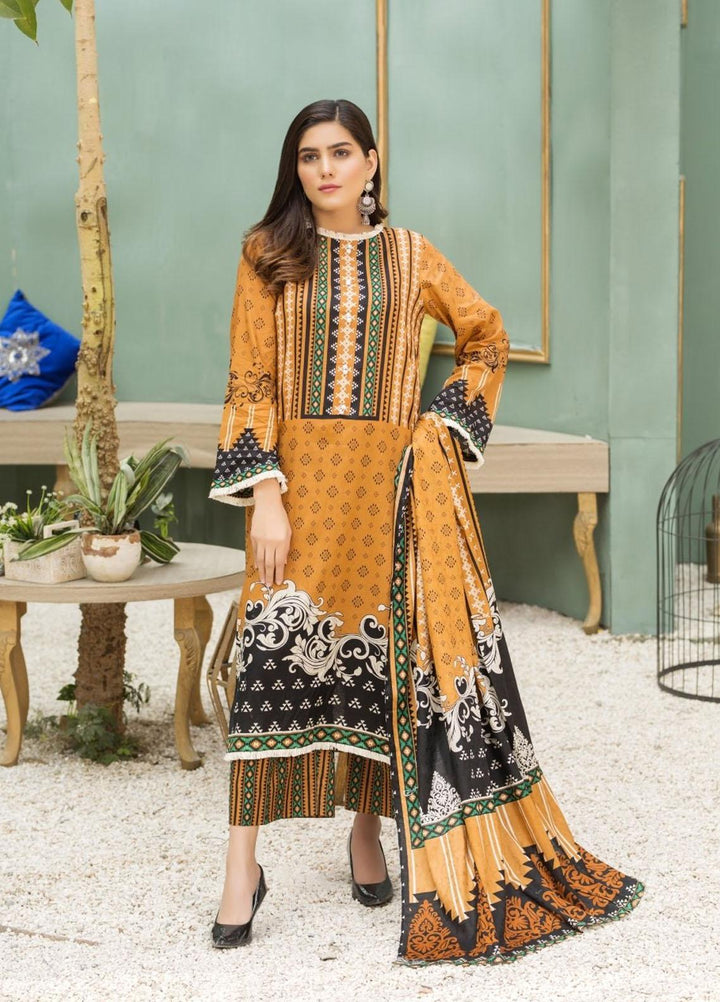 Ittehad Textiles Printed Lawn Suits Unstitched 3 Piece IT21CL LF-CL-21129B - Summer Collection