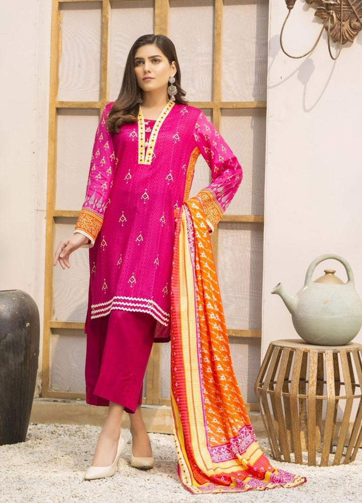 Ittehad Textiles Printed Lawn Suits Unstitched 3 Piece IT21CL LF-CL-21130A - Summer Collection