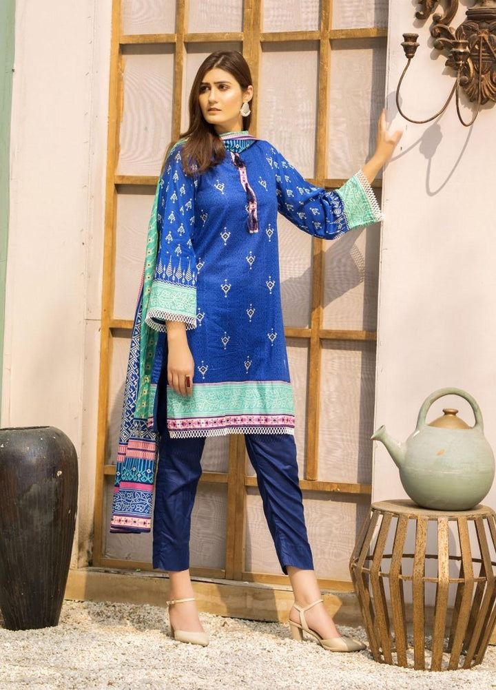 Ittehad Textiles Printed Lawn Suits Unstitched 3 Piece IT21CL LF-CL-21130B - Summer Collection