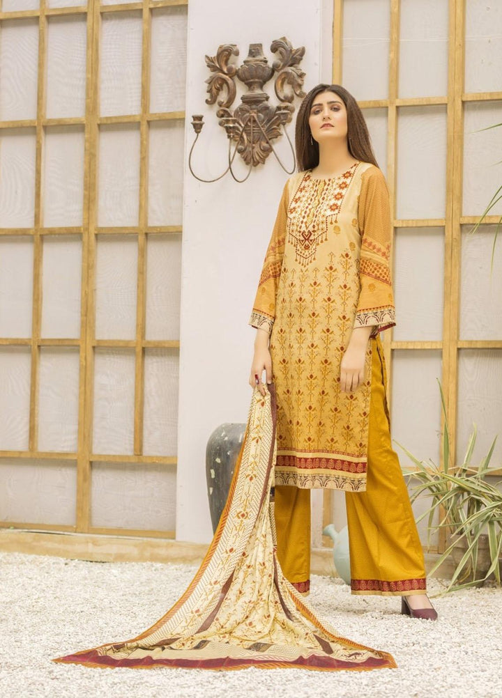 Ittehad Textiles Printed Lawn Suits Unstitched 3 Piece IT21CL LF-CL-21133A - Summer Collection