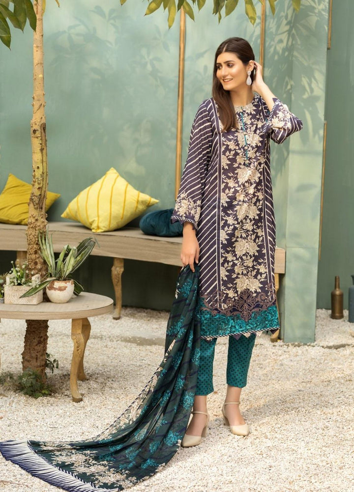 Ittehad Textiles Printed Lawn Suits Unstitched 3 Piece IT21CL LF-CL-21134B - Summer Collection