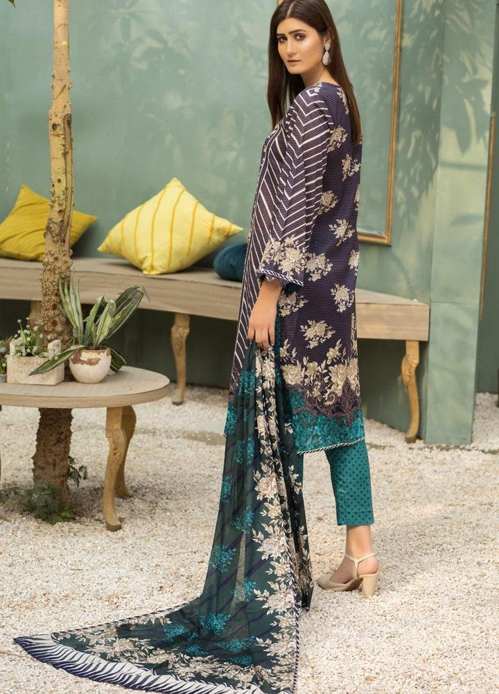 Ittehad Textiles Printed Lawn Suits Unstitched 3 Piece IT21CL LF-CL-21134B - Summer Collection