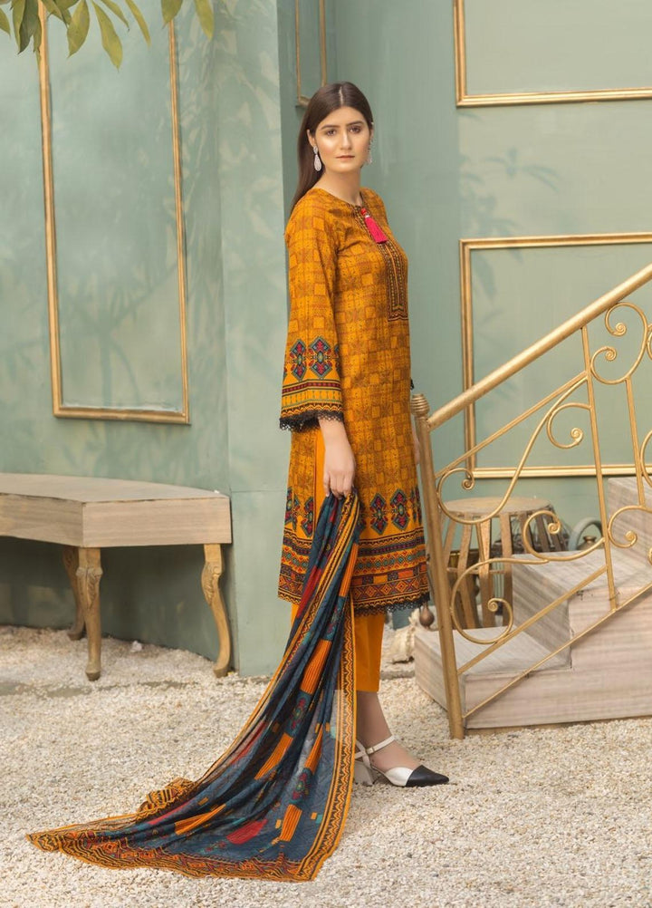 Ittehad Textiles Printed Lawn Suits Unstitched 3 Piece IT21CL LF-CL-21135A - Summer Collection