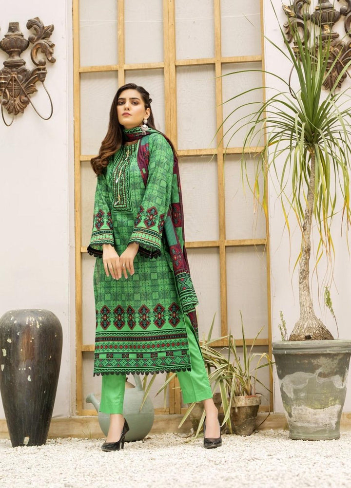 Ittehad Textiles Printed Lawn Suits Unstitched 3 Piece IT21CL LF-CL-21135B - Summer Collection