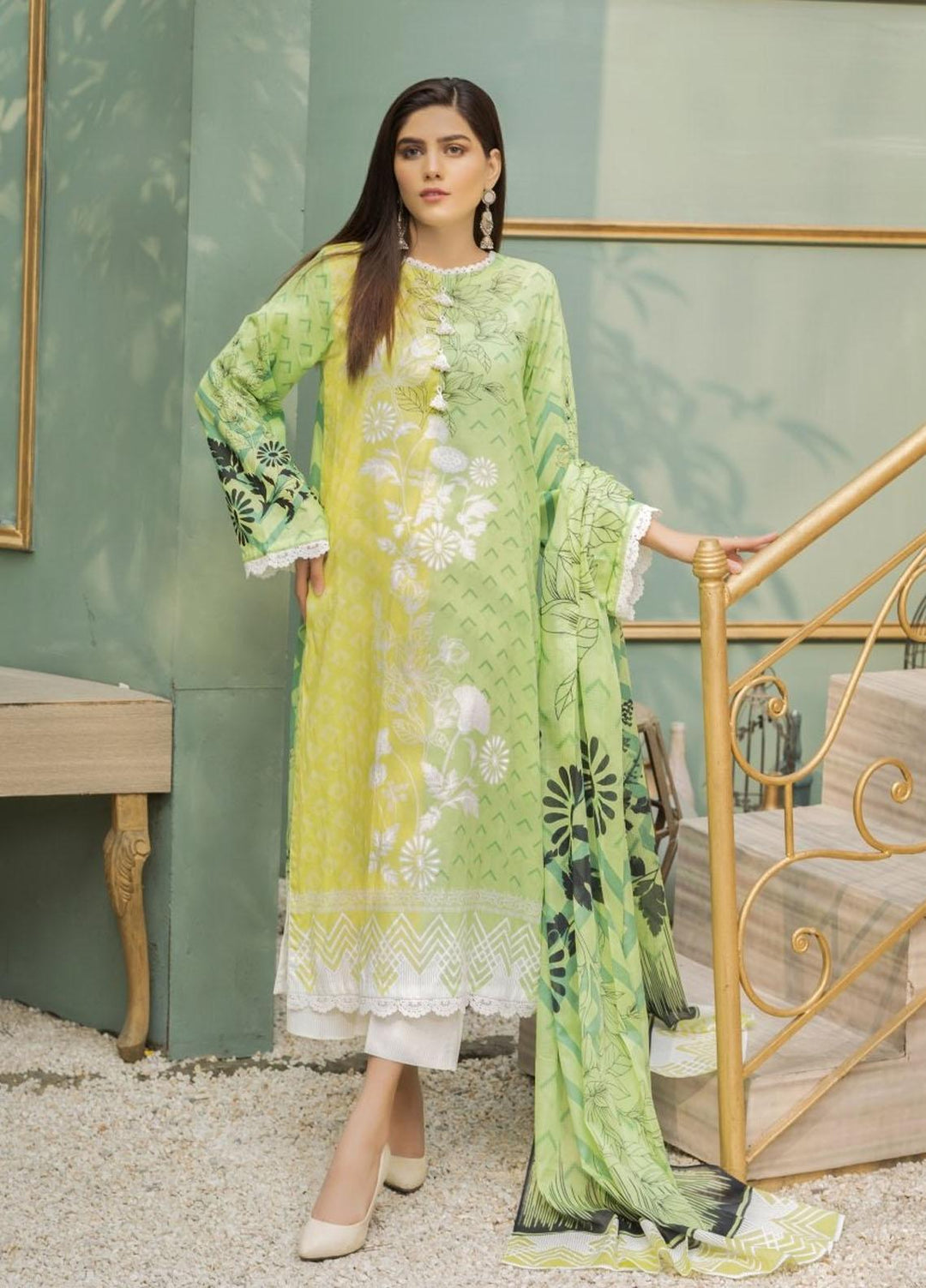 Ittehad Textiles Printed Lawn Suits Unstitched 3 Piece IT21CL LF-CL-21136A - Summer Collection