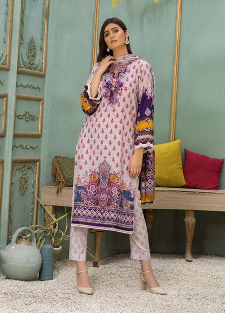 Ittehad Textiles Printed Lawn Suits Unstitched 3 Piece IT21CL LF-CL-21137A - Summer Collection