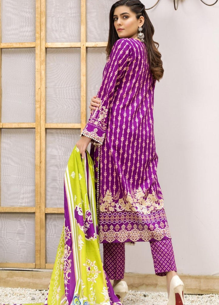 Ittehad Textiles Printed Lawn Suits Unstitched 3 Piece IT21CL LF-CL-21145A - Summer Collection