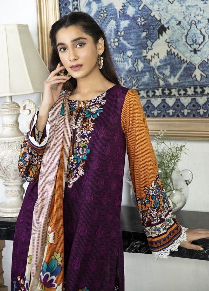 Crystal By Ittehad Textiles Printed Lawn Suits Unstitched 3 Piece ITD21C 21143A - Summer Collection