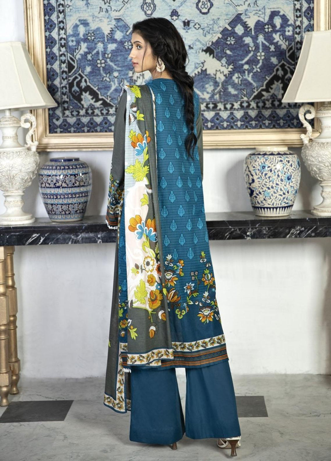 Crystal By Ittehad Textiles Printed Lawn Suits Unstitched 3 Piece ITD21C 21143B - Summer Collection