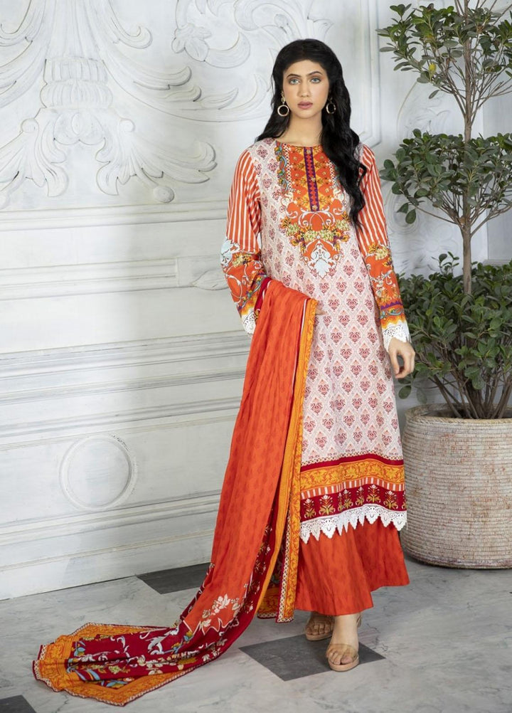 Crystal By Ittehad Textiles Printed Lawn Suits Unstitched 3 Piece ITD21C 21148A - Summer Collection