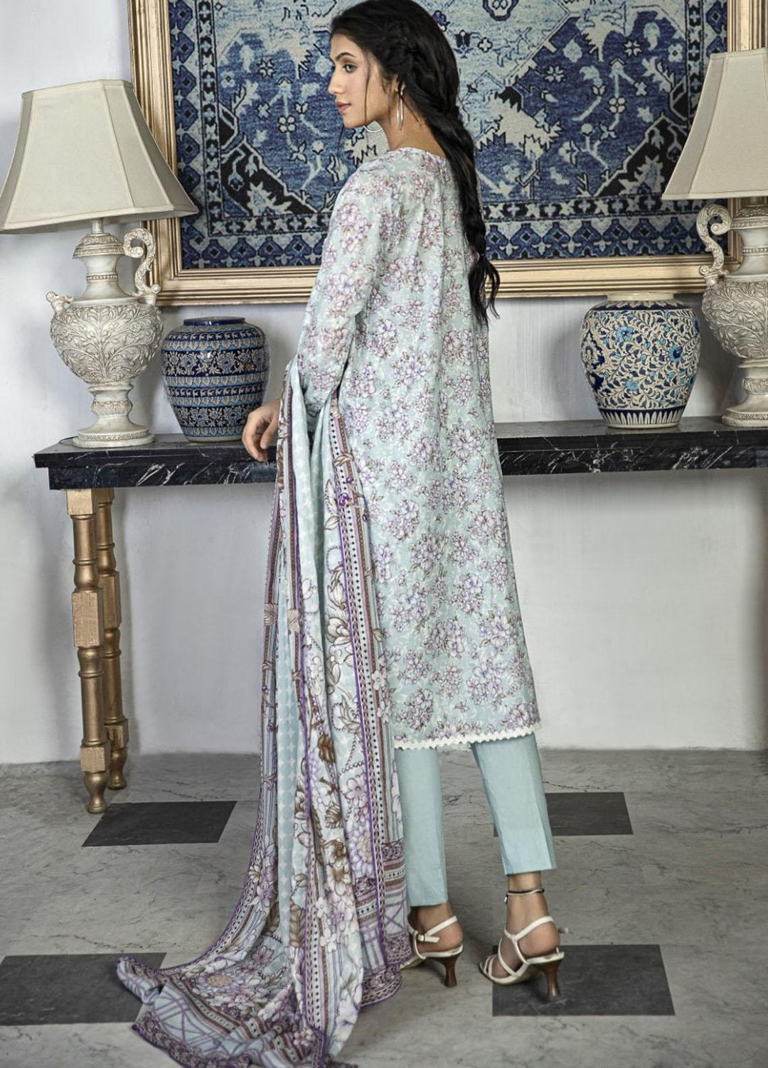 Crystal By Ittehad Textiles Printed Lawn Suits Unstitched 3 Piece ITD21C 21150A - Summer Collection