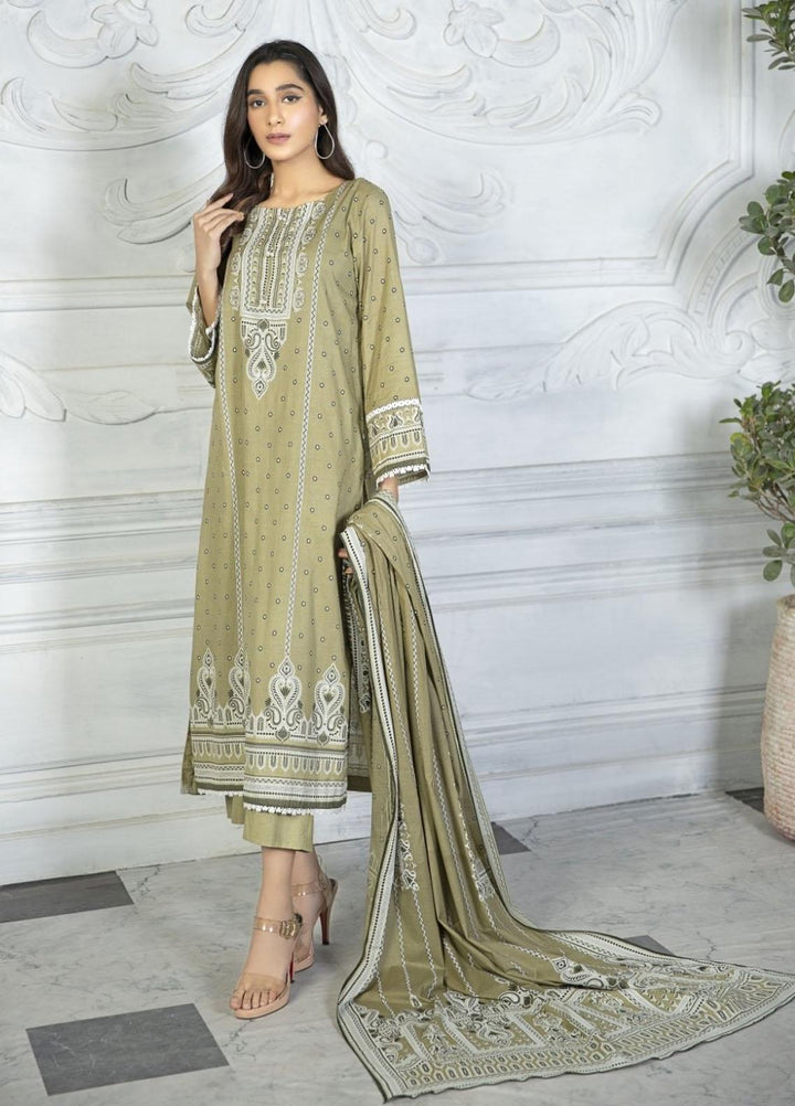 Crystal By Ittehad Textiles Printed Lawn Suits Unstitched 3 Piece ITD21C 21151B - Summer Collection