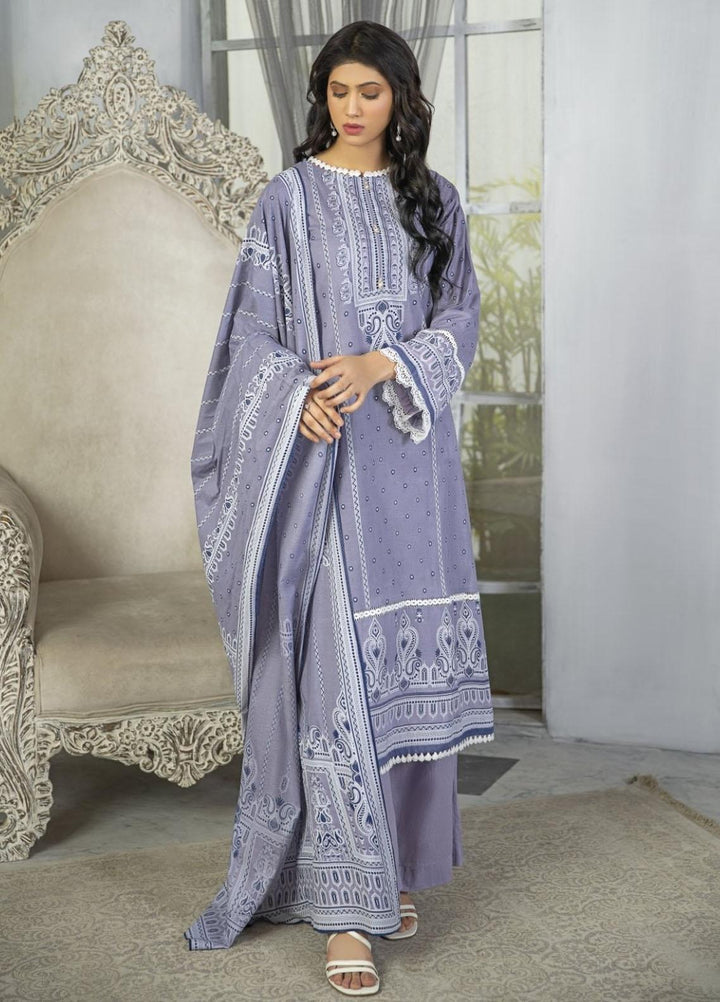 Crystal By Ittehad Textiles Printed Lawn Suits Unstitched 3 Piece ITD21C 21151C - Summer Collection