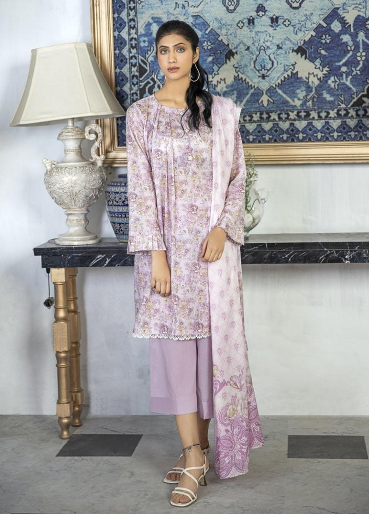 Crystal By Ittehad Textiles Printed Lawn Suits Unstitched 3 Piece ITD21C 21153A - Summer Collection