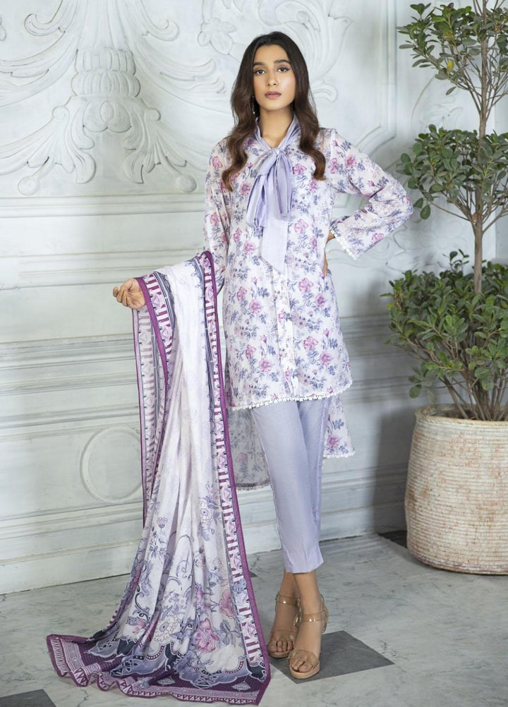Crystal By Ittehad Textiles Printed Lawn Suits Unstitched 3 Piece ITD21C 21154A - Summer Collection
