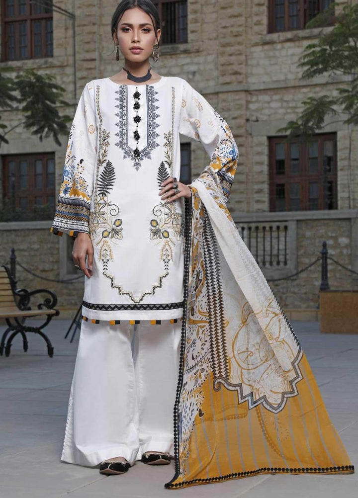 Ittehad Textiles Embroidered Lawn Suits Unstitched 3 Piece IT21EL ITE-ARBOL - Summer Collection