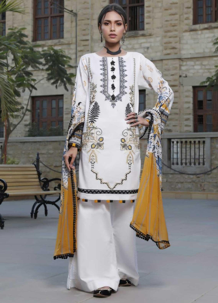 Ittehad Textiles Embroidered Lawn Suits Unstitched 3 Piece IT21EL ITE-ARBOL - Summer Collection