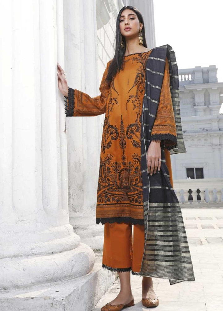 Ittehad Textiles Embroidered Lawn Suits Unstitched 3 Piece IT21EL ITE-ARCE - Summer Collection