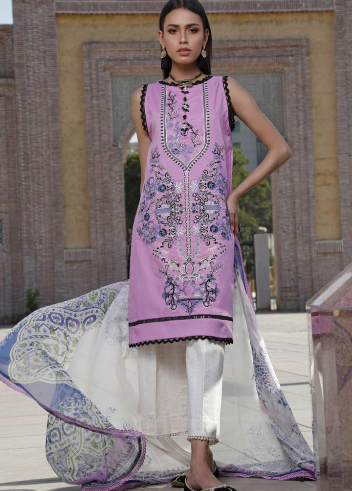 Ittehad Textiles Embroidered Lawn Suits Unstitched 3 Piece IT21EL ITE-BIRCA - Summer Collection